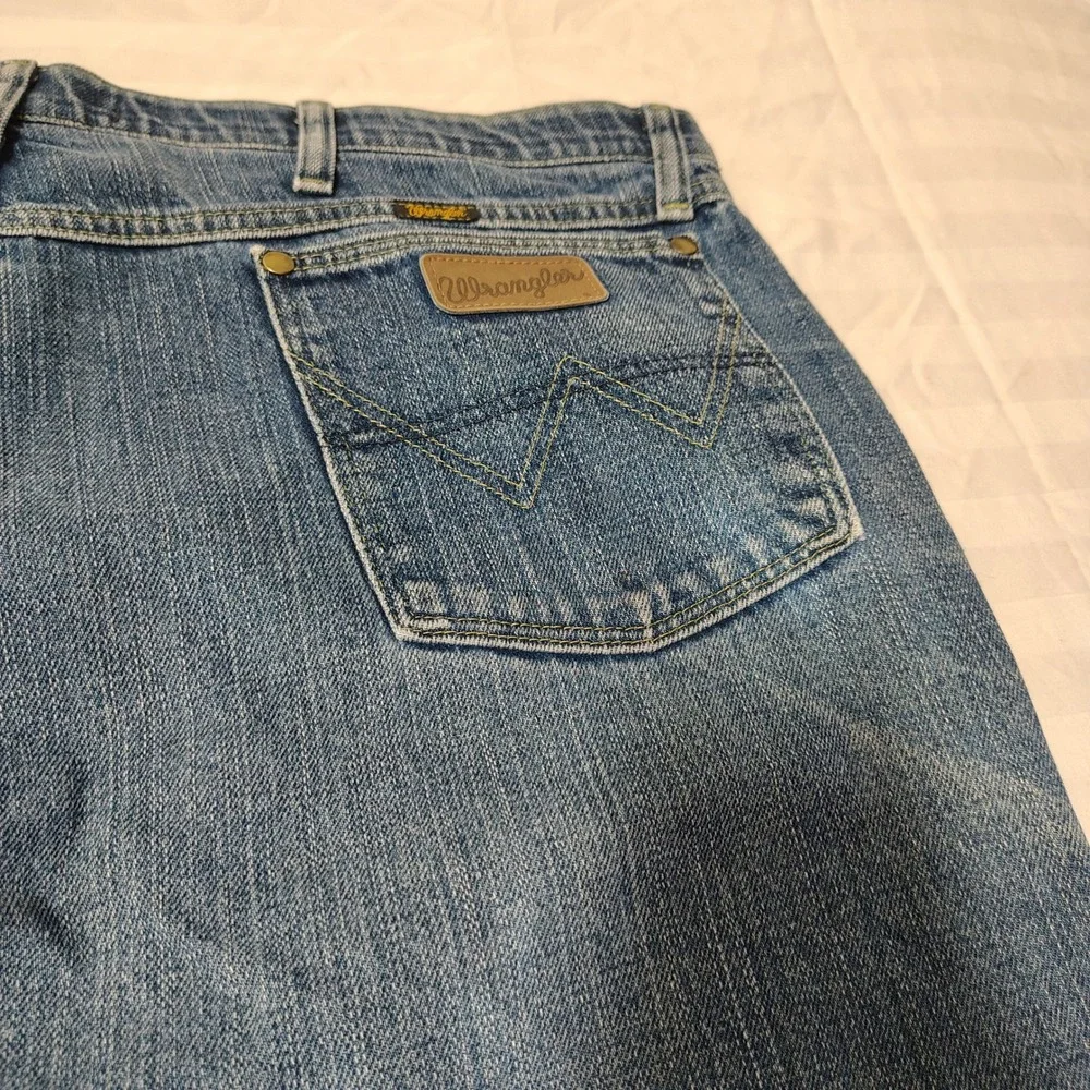 Wrangler Jeans Mens 40x34 George Strait Cowboy Cut Denim 32MGSDS Vintage Blue